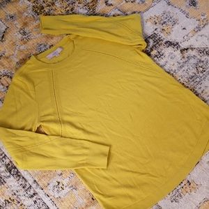 LOFT yellow/mustard sweater -size large